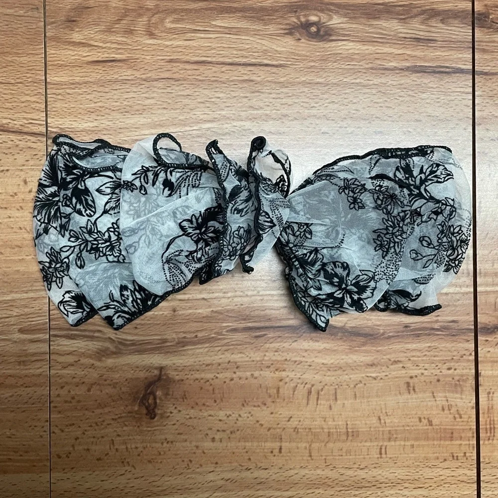 Oversized Lace Floral French Barrette Hair Clip
